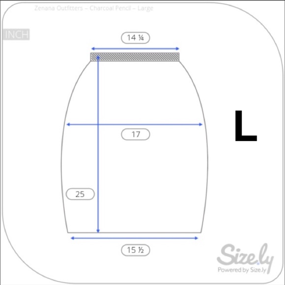 🙌 Ash Grey Cotton Stretchy Knee Skirt - Picture 7 of 8